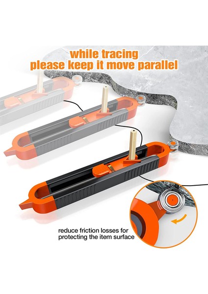 Kalem Için Kilitli Kontur Ölçüm Aracı - Ahşap Scribe Aracı Kenar Köşe 6 Kalemli Profil Çoğalayıcısı Ölçüm (Yurt Dışından) fırsatları