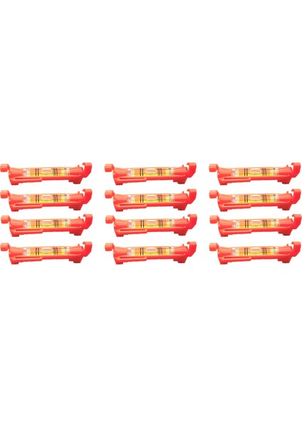 12PCS Dize Seviye Asma Çizgi Kabarcık Seviyeleri Derleme, Bina Ticareti, Tuğla Oyun Vb. (Kırmızı) (Yurt Dışından)