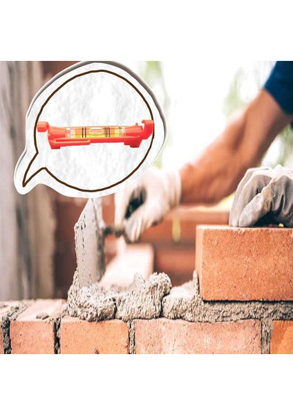 12PCS Dize Seviye Asma Çizgi Kabarcık Seviyeleri Derleme, Bina Ticareti, Tuğla Oyun Vb. (Kırmızı) (Yurt Dışından) indirimleri