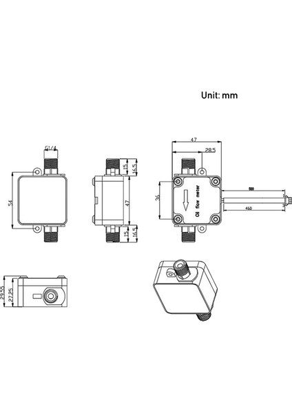 OF07ZAT 2 Dmer Oval Dişli Flowmetre Sensörü Akış Sensörü Dişli Yağ Flowmeteter (Yurt Dışından) fırsatları