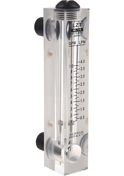 2 Pcs Panel Tip Akış Ölçer: 1 Pcs 0.5-5 Gpm 2-18 Lpm Su Akış Paneli Montaj Tipi ve 1 Pcs Siyah Ayarlanabilir Düğme 0.1-1 Gpm Lzm-15 (Yurt Dışından) indirimleri