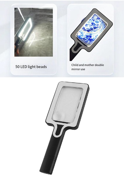LED Işık Portatif Taşınabilir Elde Taşınabilir 3x 10X Büyüteç ile Büyüteç, Kuyumcular Saatçi Tamirini Okumak Için (Yurt Dışından) fırsatları