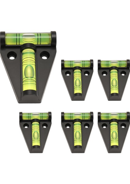 6 Paket Rv T Seviyesi, 2 Yönlü T-Tipi Çapraz Kontrol Kabarcık Seviyesi Karavan Rv Camper Römork Karavan Makineleri Teknesi (Yurt Dışından)