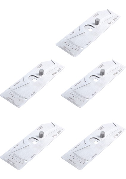 5x V-Wac Isırma Kenarı Kaynak Göstergesi Kaynakçı Kaynak Metrik Tek Kaynak Göstergesi (Yurt Dışından)