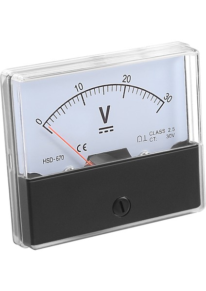DH-670 Doğruluk Dc 30V Analog Panel Ölçer Voltmetre (Yurt Dışından)