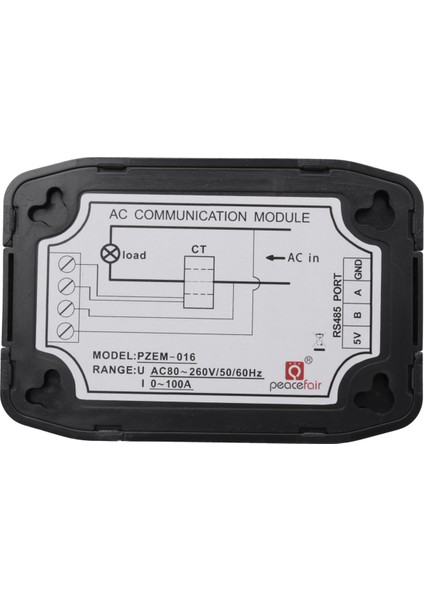 2x Peacefair Ac Tek Faz Watt Enerji Ölçer RS485 Modbus 220V 100A Voltaj Akım Frekans Güç Faktörü Kwh Metre (Yurt Dışından) modelleri