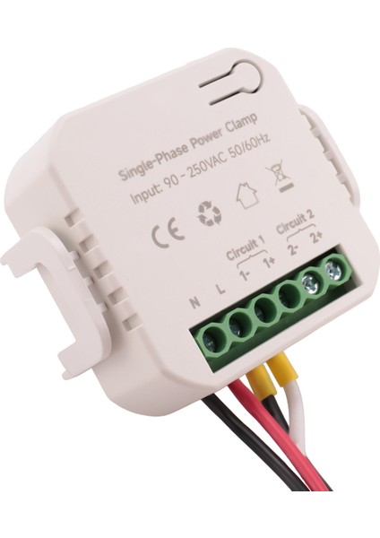 Tuka Akıllı Wifi Enerji Ölçer Mevcut Transformatör Khe Kwh Güç Monitörü ile 80A Elektrik Istatistikleri 90-250V (1ct) (Yurt Dışından)