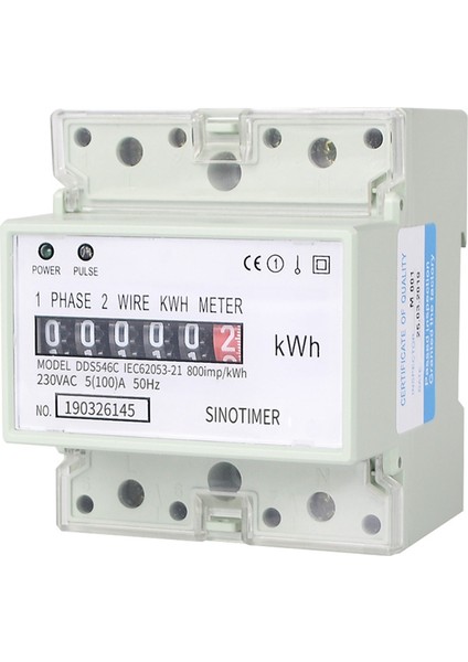 4x Elektrikli Tek Fazlı Iki Telli Ac 220V 100A Enerji Ölçer Kwh Sayaç Tüketimi Analog Elektrik Wattmetre (A) (Yurt Dışından) indirimleri