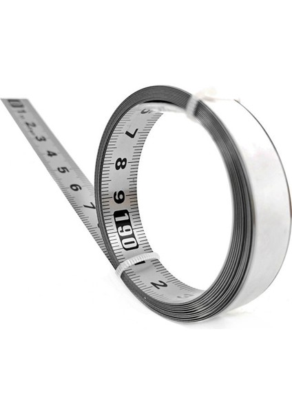 2x Paslanmaz Çelik Yapıştırıcı Ölçek Hassas Ağaç Işleme Kılavuzu Rail Kendinden Yapışkan Bant Memperi Metal Cetvel 100CM (Yurt Dışından) fiyatları