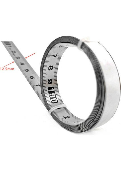 2x Paslanmaz Çelik Yapıştırıcı Ölçek Hassas Ağaç Işleme Kılavuzu Rail Kendinden Yapışkan Bant Memperi Metal Cetvel 100CM (Yurt Dışından) fırsatları