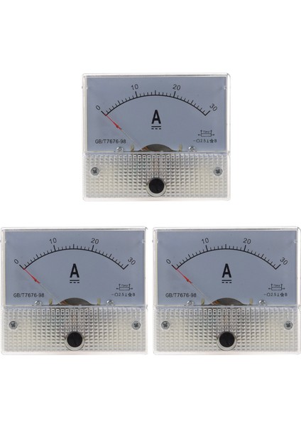 3x 85C1 Analog Akım Panel Metre Dc 30A Amp Ampermetre (Yurt Dışından)