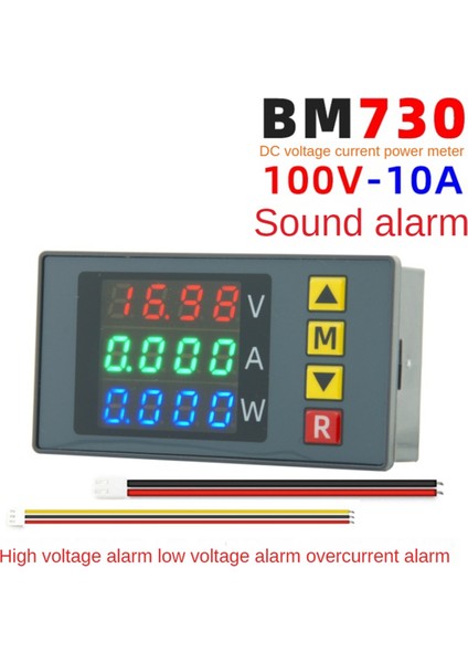 BM730 Dijital Voltmetre Ammetre 100V 10A Voltaj Akım Enerji Ölçer Test Cihazı Yüksek Hassas Elektrik Enerji Ölçer B-B (Yurt Dışından) fırsatları