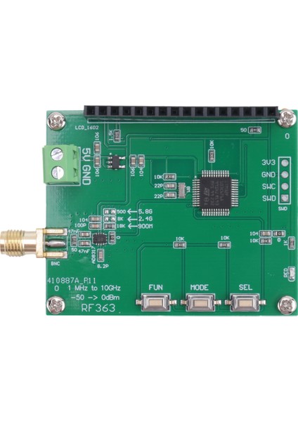 Akıllı Dijital Rf Güç Ölçer 1mhz Ila 10GHZ -55 -0dbm Rf Sinyal Ölçüm Aleti Modülü Set Zayıflatma Değeri (Yurt Dışından) fırsatları