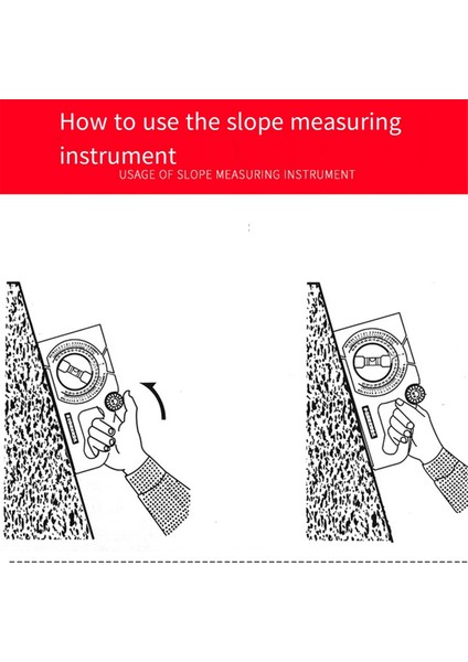Çok Işlevli Açı ve Eğim Ölçüm Aleti, Boru Hattı Yapısı ve Bina Araştırması Aracı Için Uygundur B (Yurt Dışından) indirimleri