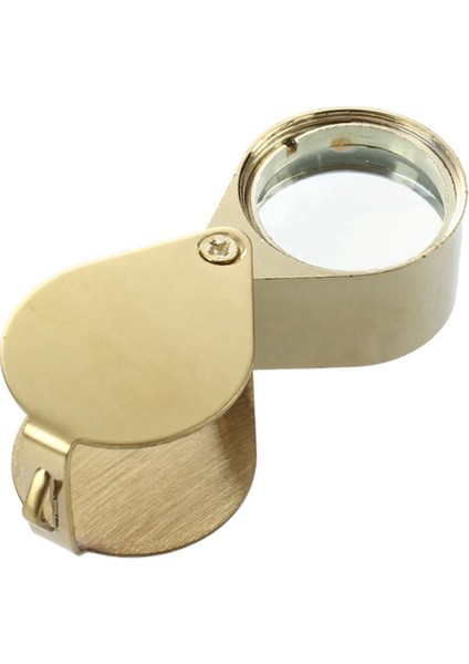 10PCS 10X Büyüteç Büyüteç Cam Kuyumcular Göz Katlanabilir Takılar Döngü Loupe (Altın) (Yurt Dışından) fiyatları