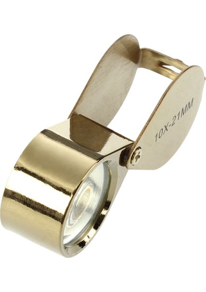 10PCS 10X Büyüteç Büyüteç Cam Kuyumcular Göz Katlanabilir Takılar Döngü Loupe (Altın) (Yurt Dışından) indirimleri
