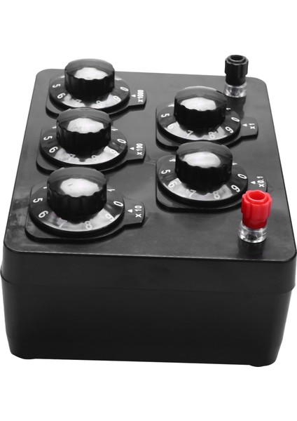 2x Siyah Direnç Kutusu Demir Değişken On Yılı Direnç Direnç Kutusu 0-9999.9 Ohm 165X125X60MM Forfizik Öğretim (Yurt Dışından) fiyatları