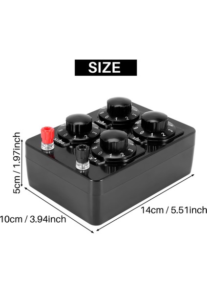 4x 0-9999 Ohm Basit Direnç Kutusu Hassas Değişken On Yıl Direnç Öğretim Enstrümanı (Yurt Dışından) fiyatları