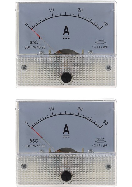 2x 85C1 Analog Akım Panel Ölçer Dc 30A Amp Ampermetre (Yurt Dışından)