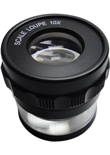 10X Stand Ölçme Büyüteç Ölçeği Loupe Büyüteç 10X Ölçekli Büyüteç (Yurt Dışından)