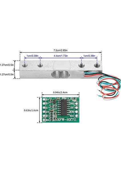 Dijital Yük Hücre Ağırlığı Sensörü-8 Setler 1kg Yük Hücre HX711 Ad Tartım Amplifikatör Modülü Basınç Sensörü Hücre Amplifikatörü (Yurt Dışından) indirimleri
