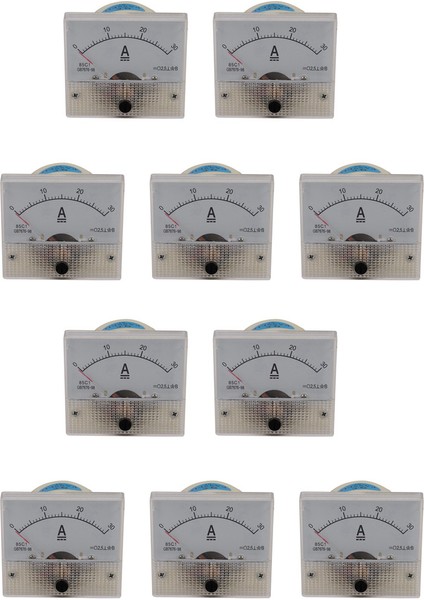 10X 85C1-A Dc Analog Amper Metre Panel Ölçer Göstergesi 30A Amp Ölçer Akım Mekanik Ammetreler (Yurt Dışından)