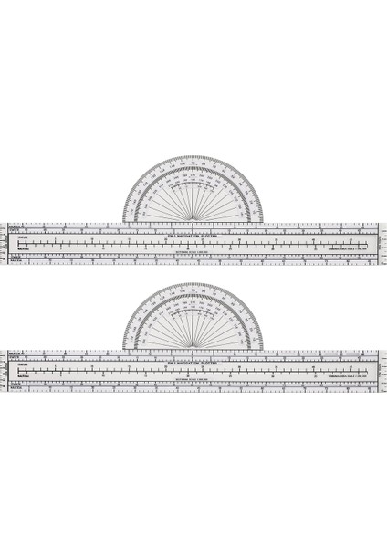2 Pcs Plotter Plotter Aracı Havacılık Plotter Wac Grafikleri Pilot Navigasyonu Için Hava Navigasyonu Plotter Pilot Aksesuarları (Yurt Dışından)