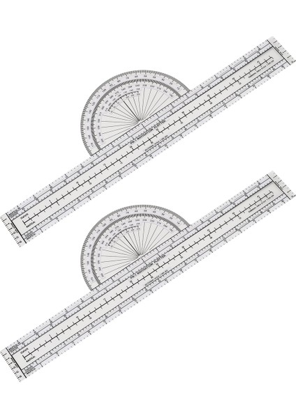 2 Pcs Plotter Plotter Aracı Havacılık Plotter Wac Grafikleri Pilot Navigasyonu Için Hava Navigasyonu Plotter Pilot Aksesuarları (Yurt Dışından) modelleri