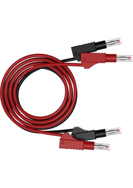 8pcs Çok Metre Test Kurşunları Kablo Jumper Tel Hattı Güvenliği 4mm Muz Fiş Geri Çekilebilir Test Aracı Kırmızı Siyah (Yurt Dışından) indirimleri