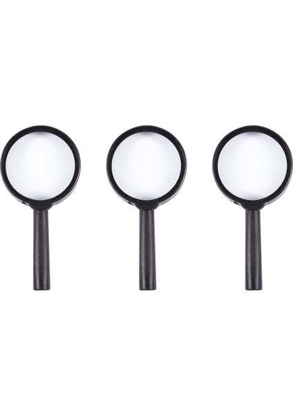 3x El Siyah Plastik Çerçeve 40MM Lens 3x Büyüteç Büyütme (Yurt Dışından)