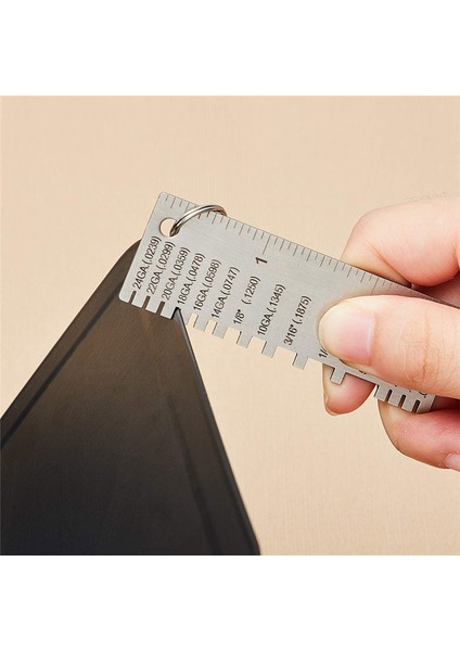 Metal Sac Kalınlık Göstergesi, 3 Paket Paslanmaz Çelik Tel Gösterge Boyutu Muayene Aracı Kaynak Aracı Aksesuarları (Yurt Dışından) fiyatları