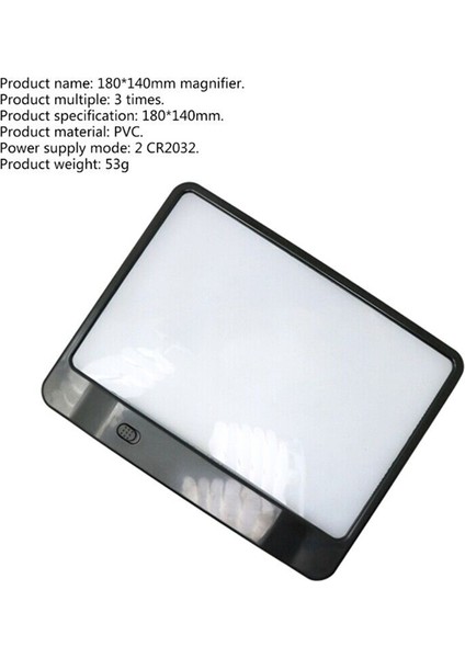 Candy Asi-Tv-On-Tv Tam Sayfa Kitap Büyüteç ve Işık Sayfa 3x Daha Büyük, Optik Sınıf, Parlama Önleyici Siyah (Yurt Dışından) fırsatları