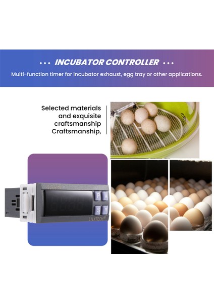 Lilytech ZL-6231A, Inkübatör Denetleyicisi, Çok Fonksiyonlu Zamanlayıcı ile Termostat (Yurt Dışından) fırsatları