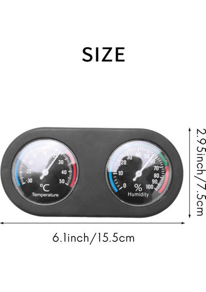 Vivarium Teraryum Için 2x Sürüngen Tank Termometresi Higrometre Sıcaklık Nem Monitörü (Yurt Dışından) indirimleri