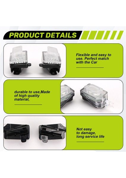 Araba Lh ve Rh Dış Dış Totak Uyarı LED Çevresel Işık Hoş Geldiniz Işık 8W0947133 Audi A4 B9 A5 Q5 Için 8W0947134 (Yurt Dışından) fırsatları