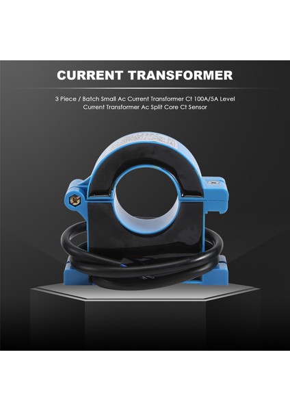 3 Parça / Parti Küçük Ac Akım Transformatör Ct 100A / 5A Seviye Akım Transformatör Ac Split Core Ct Sensörü (Yurt Dışından) fırsatları