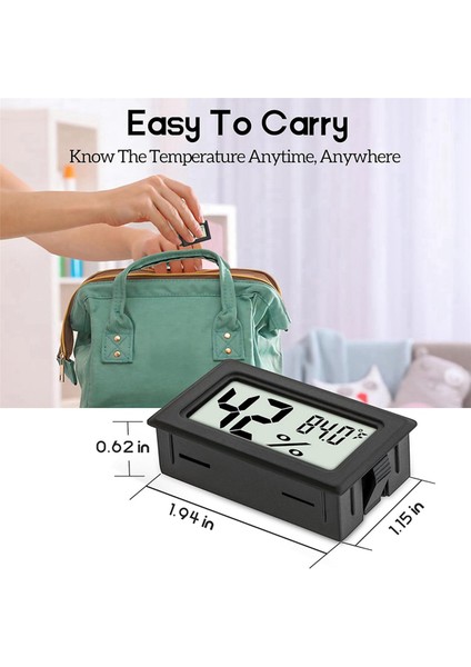 18PACK Mini Higrometre Iç Mekan Nem Ölçer Higrometre Dijital Termometreler (℉) ile Nem, Bahçe, Bahçe (Yurt Dışından) fırsatları