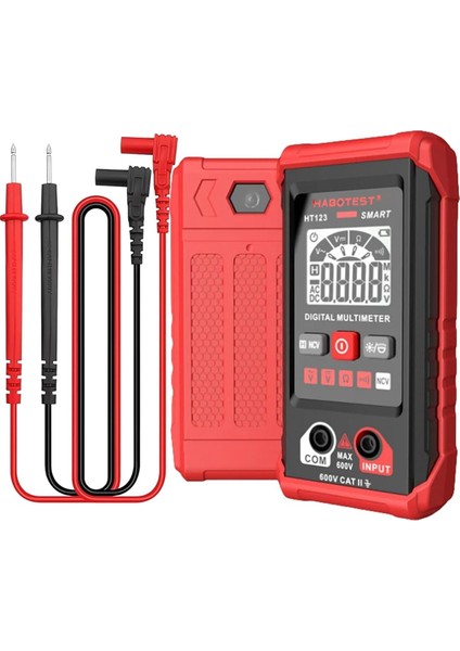 Habotest HT123 Dijital Multimetre - Otomatik Dijital Multimetre - Akıllı Ölçüm - Elektrik Test Cihazı Voltmetre Multimetre (Yurt Dışından)