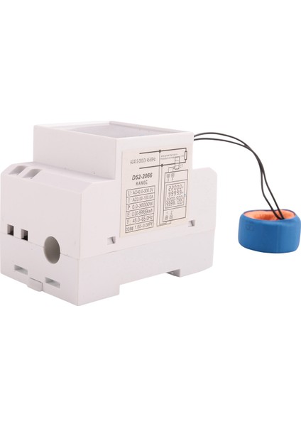 2x Dijital Tek Fazlı Ac 40-300V 100A Din Rail 6 Içinde 1 Voltmetre Ammetre Watt Kwh Frekans Ölçer 110V (Harici Bt) (Yurt Dışından) modelleri