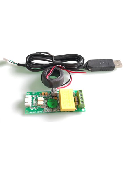 PZEM-004T Tek Fazlı Güç Enerji Ölçer Ttl Modbus Ac 220V 100A Voltaj Akım Watt Kwh Ampermetre Ct USB Kablosu (Yurt Dışından)