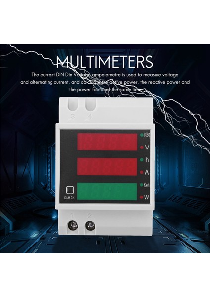 Ac 200-450V Güç Ölçer Dın Ray Tipi Dijital Voltmeter (Yurt Dışından) fiyatları