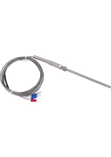 Çelik Sıcaklık Probu PT100 Rtd Sensör Kablosu 2m 98 mm 3 Kablolar -50 ~ 400 Celsius (Yurt Dışından) modelleri
