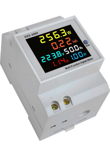 3x Dın Ray Ac Montoru 6ın1 40-300V 100A Voltaj Akım Güç Faktörü Aktif Kwh Enerji Frekans Metre Volt Amp (Yurt Dışından) fiyatları