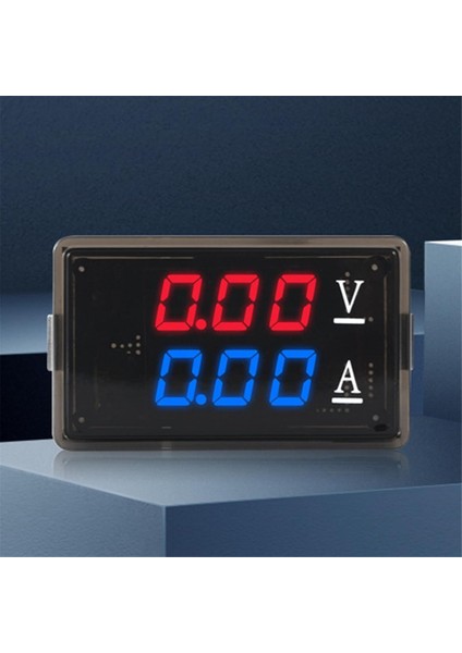 DC0-100V 10A LED Dijital Voltmetre Ammetre Araç Motosikler Voltaj Akım Ölçer Dedektörleri Test Cihazı Kullanımı Kolay, Kırmızı+Mavi (Yurt Dışından) fırsatları