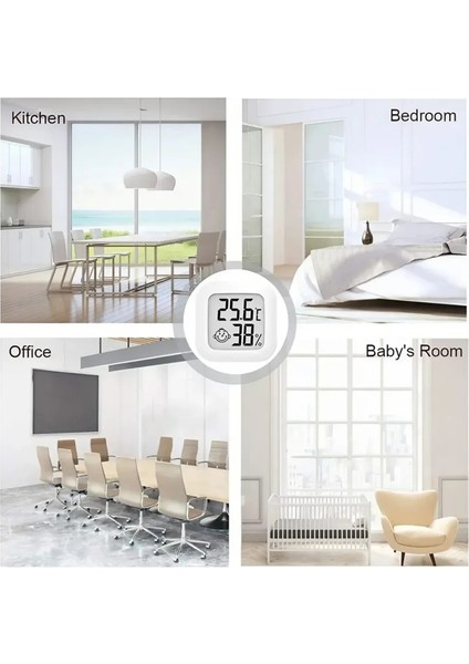 Mini Dijital Termometre ve Higrometre Iç Mekan Yüksek Hassasiyetli Sıcaklık Sensörü Ev Higrometre (Yurt Dışından) fiyatları