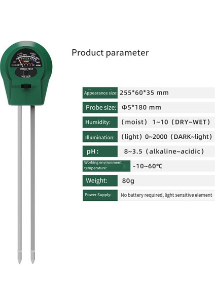 2x 3&#39;ü 1 Arada Bitki Toprak Test Cihazı Toprak Nem Ölçer Ph Toprak Test Cihazı Işık Ölçer (Yurt Dışından) indirimleri