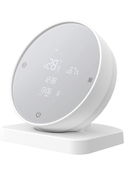 Wifi Sıcaklık ve Nem Sensörü, LCD Ekran Uygulaması/ses Kontrolüne Sahip Tuya Akıllı Higometre Termometre (Yurt Dışından)