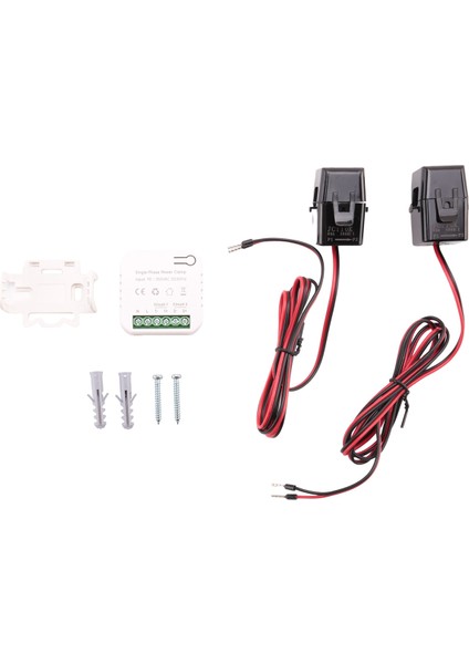 Tuya Smart Life Wifi Enerji Ölçer 80A Ct Clamp Kwh Güç Tüketimi Monitörü Elektrik Istatistikleri, 2 Ct (Yurt Dışından)