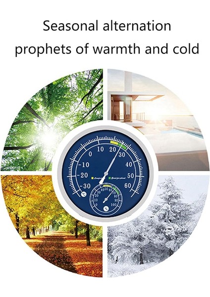 Metal Sıcaklık ve Nem Ölçer Doğru Okumalar Kapalı Kullanım Için Termometre Higometre (Yurt Dışından) fiyatları