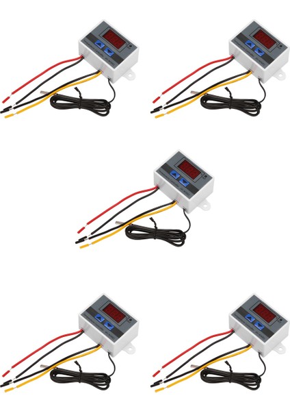 5x 220V Dijital LED Sıcaklık Denetleyicisi 10A Switch Dijital Ekran Inkübasyon Denetleyicisi ile Termostat Kontrolü (Yurt Dışından)